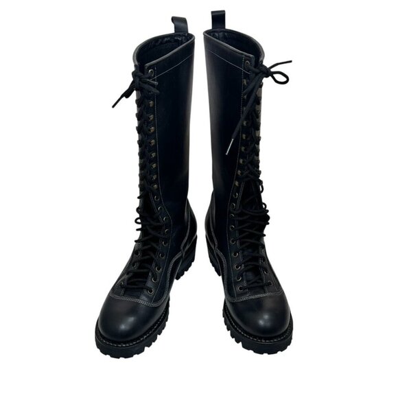 EMBOSSY Men's Logger Lace Up Boots Vibram Sole Motorcycle New Size 41/8 - Picture 7 of 15